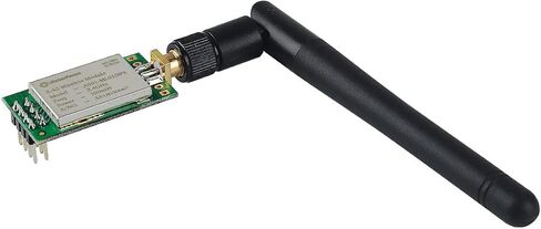 MakerFocus 2 قطعة nRF24L01P + PA + LNA RF وحدة نقل لاسلكية 2.4 جيجا هرتز ML01DP5 22dBm 100 ميجاوات 2300 متر واجهة SPI للمسافة المقاسة مع هوائي مضاد للسرقة ومضاد للتدخل in Kuwait