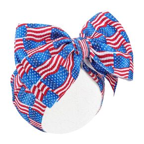 YanJie Baby Headbands 4th of July Bows Patriotic Headband American Flag Bows Accessories Gift for Newborn Infant Toddlers Kid
