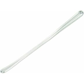 (200-Pack) 6'' Clear Luggage Name Tag Worm Loops, Plastic ID Straps