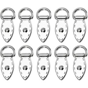 uxcell Bag Side Clip Buckle - 10Pcs Metal Suspending Leaf Shape Purse Strap Chain Connector with D Ring for DIY Making Bag Purse Crossbody Shoulder (Bronze Tone, 36mm)