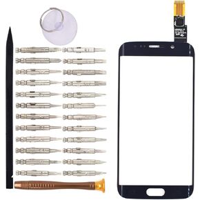 قطع غيار محول رقمي زجاجي لشاشة تعمل باللمس لهاتف Samsung Galaxy S6 edge/G925F/G925FQ/G925I/G925A/G925T (أزرق) in Kuwait
