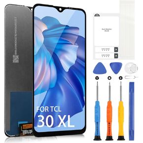 LCD Screen Replacement for TCL 30 XL 30XL T671G T701DL 6.8" LCD Display Touch Screen Digitizer Assembly with Repair Kits