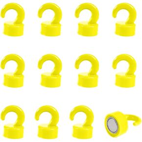 Magnets Push Pin for Classroom for Whiteboard, Magnet Hooks for Hanging Files, Reminders, Photos and More 12 Pack Grey