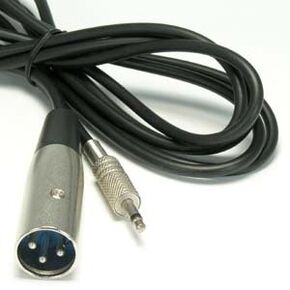 InstallerParts 6Ft XLR Male to 3.5mmm Mono Male Cable -Can Be Used with Microphone Cables, Audio Interfaces, PA Applications and More!