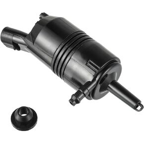 385-232316A Front Windshield Washer Pump W/Grommet Compatible With Chevrolet (Chevy), GMC, Buick, Pontiac,Isuzu - Replaces OEM #: 22127652, 22127653, 89001122, 89025062