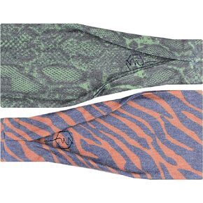 Maven Thread Combo10, Workout Headbands for Women, Wide Headbands for Women, Sports Running Headband for Exercise, Gym Hairband Athletic Workouts and Yoga 4" Thick Non Slip Sweatbands for Women 2Pack