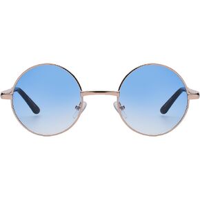 OWL Round Sunglasses Metal Frame Hippie Sunglasses UV400 Polycarbonate Circle Lens John Lennon Sunglasses for Men Women