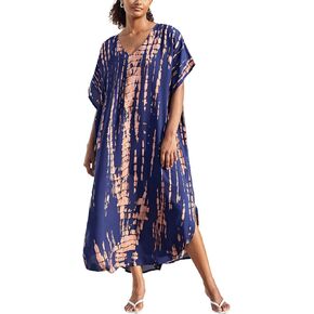 Kaftan for Women Plus Size Bathing Suit Cover up Batwing Dress Loose fit Moroccan Caftan mumu Dresses for Women