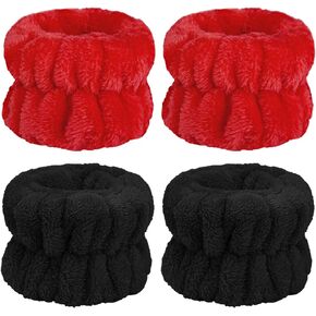 Face Washing Wristbands-Absorbent Wristband for Washing Face Microfiber Wrist Wash Band Towel, Makeup Skincare Prevent Liquids Spilling Down Arm (Purple)