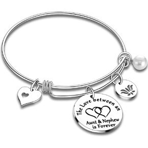 Aunt Bracelet From Niece Nephew Bangle Bracelet Gifts For Auntie Niece Jewelry Aunt Bangle Niece Bracelet