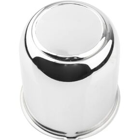 3.19 inch Wheel Center Cap Fit 3.19" Center Bore Truck Trailer RV SUV Wheel Rim, Carbon Steel Chrome Silver Push Through Hub Cover