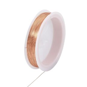 KISSITTY 0.4mm Copper Wire for Jewelry Making 26 Gauge Metal Beading Wire Round Craft Thin Wire Tarnish Resistant Wire for DIY Crafts Jewelry Making Wrapping Sculpting 124 Feet