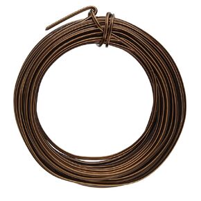 The Beadsmith Square Craft Wire - Wire Elements - Soft Temper - 18 Gauge, 7 Yard Coil - Vintage Bronze Color - Beading Wire Used for Jewelry Making, Wire Wrapping, and Other DIY Arts & Crafts