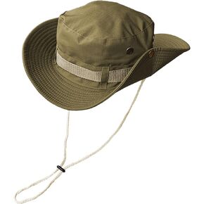 Fishing Hat, Wide Brim Breathable Boonie Hat UV Protection Safari Hiking Bucket Hat Beach Summer Cap