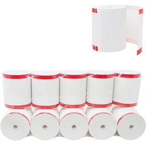 BuyRegisterRolls [50 GSM Paper Thickness Coreless] 3 1/8 x220 Thermal Paper Rolls (50 Rolls) For TM-T88III, TM-T88IV, TM-T88V, TSP100, CT-S300, CT-S2000, M129B, M129C