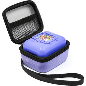 EVA Hard Carrying Protection Case for Bitzee Interactive Toy Digital Pet Case, Purple Small Hard Case Storage Holder for Electronic Gadgets Toys with Strip - CASE ONLY