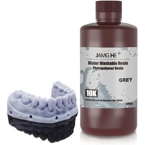 راتينج سريع المعالجة بالأشعة فوق البنفسجية 405 نانومتر، نموذج راتينج لتقويم الأسنان قابل للغسل بالماء مع انكماش أقل ودقة عالية رمادي 500 جم in Kuwait