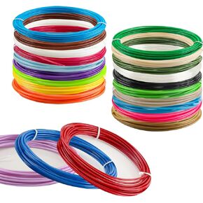 عبوات خيوط القلم ثلاثية الأبعاد، إجمالي 360 قدمًا و22 لونًا من خيوط قلم الطباعة ثلاثية الأبعاد PLA، كل لون 16.4 قدم 1.75 مم تدفق يعمل متوافق مع قلم الطابعة SCRIB3D MYNT3D PIKA3D ثلاثي الأبعاد in Kuwait