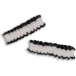 Forum Novelties, Roaring 20S Garter Armband - One Size - Black/White