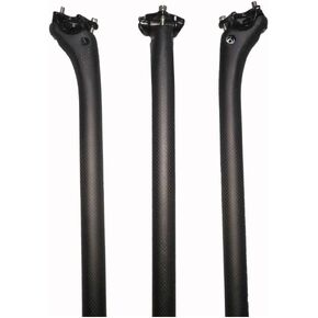 ROADNADO مقعد كربون 27.2 / 30.8 / 31.6 * 350 مم / 400 مم، عمود مقعد الدراجة MTB من ألياف الكربون مقعد دراجة قابل للتعديل أنبوب مقعد الدراجة لدراجة الطريق MTB in Kuwait