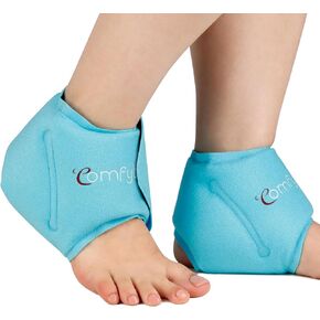 Comfytemp Ankle Ice Pack Wrap for Swelling, Plantar Fasciitis, Foot Pain Relief, FSA HSA Approved, Reusable Gel Cold Compression Ankle Brace for Injuries, Achilles Tendonitis, 1PC, Gifts for Men Women