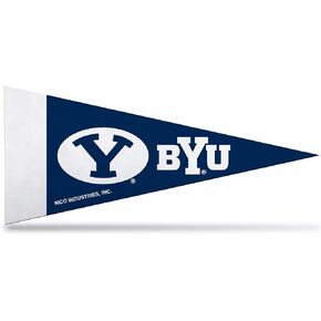 Rico Industries NCAA BYU Cougars Standard 4" x 9" Felt Mini Pennant Team Set (Includes 8 Pieces)