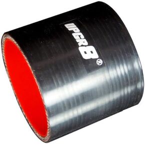 Universal 4-Ply High Performance Straight Coupler Silicone Hose 76mm Length (3.0"(76MM), Black)