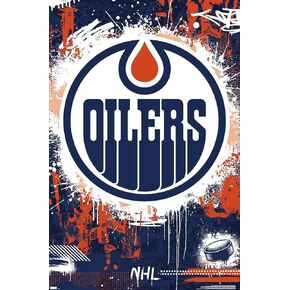Trends International NHL Edmonton Oilers - Maximalist Logo 23 Wall Poster