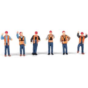 Railroad Yard Crew - pkg(6) - HO