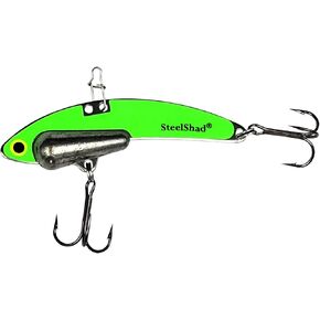 SteelShad - Heavy Series 1/2 oz. Bass Fishing Lures - Lipless Crankbait for Freshwater Fishing - Perfect for Smallmouth & Largemouth Bass, Walleye, Pike & Trout - Heavy Series
