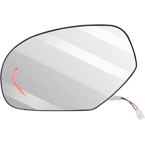 SCITOO Driver Side Door Mirror Glass Heated Turn Signal Exterior Mirror Rear View Mirrors Left Side for 2007-2013 for GMC Sierra for Chevy Silverado 1500/2500 HD/3500 HD Yukon Suburban 1500/2500