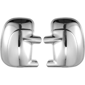 X AUTOHAUX 1 Pair Car Exterior Chrome Plated Mirror Cover Full Mirror Cover Covers Cap for Ford F-350 Super Duty 1999-2007 for Ford F-450 Super Duty 1999-2007