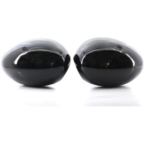 GSRECY Exterior Door Side Wing Mirror Cover Shell Cap Compatible with Mini R55 R56 R57 R58 R59 R61, Only Fits For Manual Fold Mirror (Gloss Black, Pair)