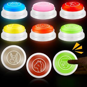 Syhood 8 Pcs Animal Sounds Buzzers for Trivia Games Family Feud Buzzer with Lights and Sounds Answer Buttons for Classroom, Quizzes Party, Buttons for Adults Teacher Game Show Supplies(Classic Style)