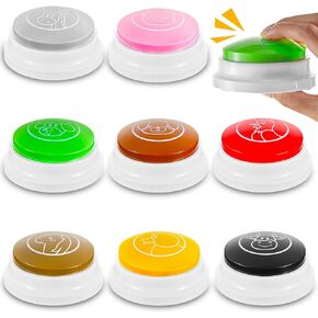 Syhood 8 Pcs Animal Sounds Buzzers for Trivia Games Family Feud Buzzer with Lights and Sounds Answer Buttons for Classroom, Quizzes Party, Buttons for Adults Teacher Game Show Supplies(Classic Style)