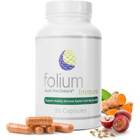 Folium Immuno Inflammatory Supplement and Pine Parts, GrapeSeed, Ginger, Turmeric, Green Tea, White Pepper & Pomegranate Extracts