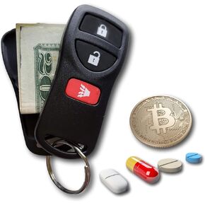 Key Diversion Safe by Stash-it, Hidden Secret Compartment, Stash Box, Discreet Decoy Car Key Fob to Hide and Store Money at Festivals and While Traveling, Valuables