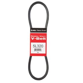 MBL 5L320 (3320) Fractional Horsepower V-Belt, 5L Section, 21/32" Width, 3/8" Height, 32'' Length, Rubber