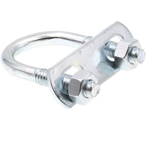 Prime-Line 9071912 U-Bolts, Round Bend, 1/4 In.-20 X 1 In. X 1-3/4 In. - for 1/2 In. Pipe (10 Pack)