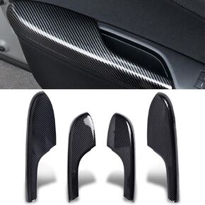 Door Armrest Interior Panel Trim Cover Carbon Fiber Pattern Compatible with Honda 10th Civic 2016-2021 Accessories in Kuwait