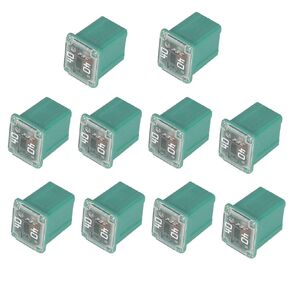 40 Amp Jcase Fuse FMX-40 Low Profile Fuse Female Maxi Fuse Mini Automotive Box Shaped Fuses (10 Pack)