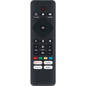 URMT26CND002 RF439B New Replacement Voice Remote Control fit for Philips Smart TV with Netflix YouTube Discovery+ TUBI Buttons 55PUL7672/F7 55PUL7552/F7 50PUL7552/F7 643PUL7652/F7 65PUL7552 55PUL7552