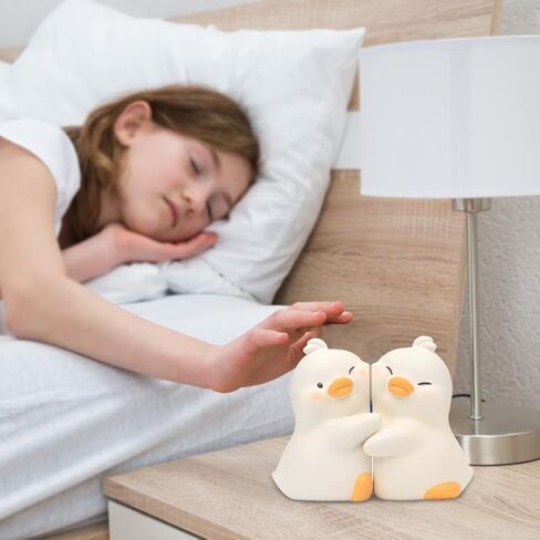 1 Pair Cute Hug Ducks Decorative Bookends,Hug Duck Bookends,Adorable Decorative Bookends,Cute Book Ends Decorative Bookends,for Shelves Home Office Desk Bookshelf Decor in Saudi Arabia