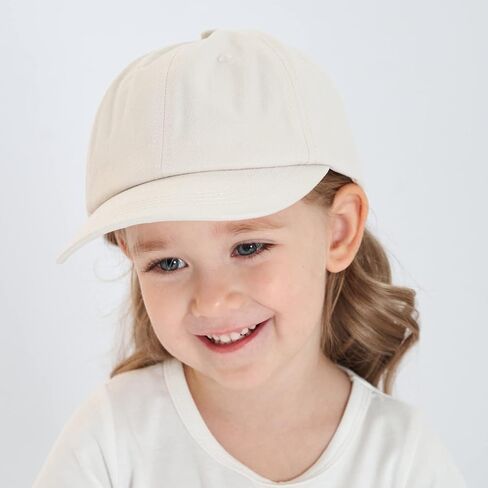 2Pcs Toddler Baseball Cap Boys Girls Adjustable Sun Hats Print Dinosaur Pattern and Solid Hat Kids 2-5 Years in Kuwait