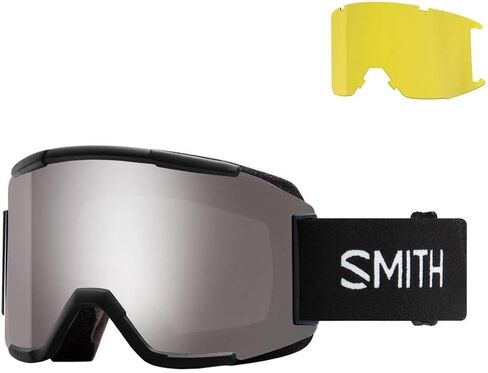 SMITH Squad Snow Goggle - Black | Chromapop Sun Platinum Mirror + Extra Lens in Saudi Arabia