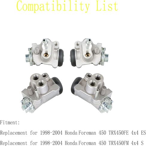 WFLNHB 4 × استبدال اسطوانات عجلة الفرامل الأمامية اليسرى اليمنى لهوندا TRX450 فورمان 4x4 1998-2004 in Saudi Arabia