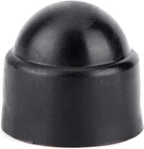 غطاء حماية صامولة سداسية، 10 قطع 15 مم/0.59 بوصة M8 براغي سداسية بلاستيكية صواميل غطاء رأس ملحق أسود in Kuwait