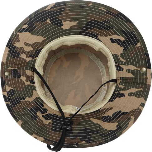 Kids Camouflage Sun Hat - UPF 50+ Wide Brim Breathable Fishing Hat Foldable Boys Boonie Hat Camo Bucket Hats for Hiking Camp in Saudi Arabia