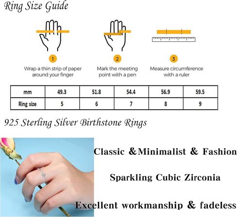 Simple Heart Birthstone Ring for Women Girls 925 Sterling Silver Stackable Promise Ring with Colorful Cubic Zirconia Minimalist Jewelry Gift in Saudi Arabia