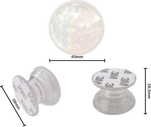 Collapsible Grip & Stand for Phones and Tablets, Colorful Imitation Shell Gloss Airbag Bracket,Marble Cell Phone Holder in Saudi Arabia